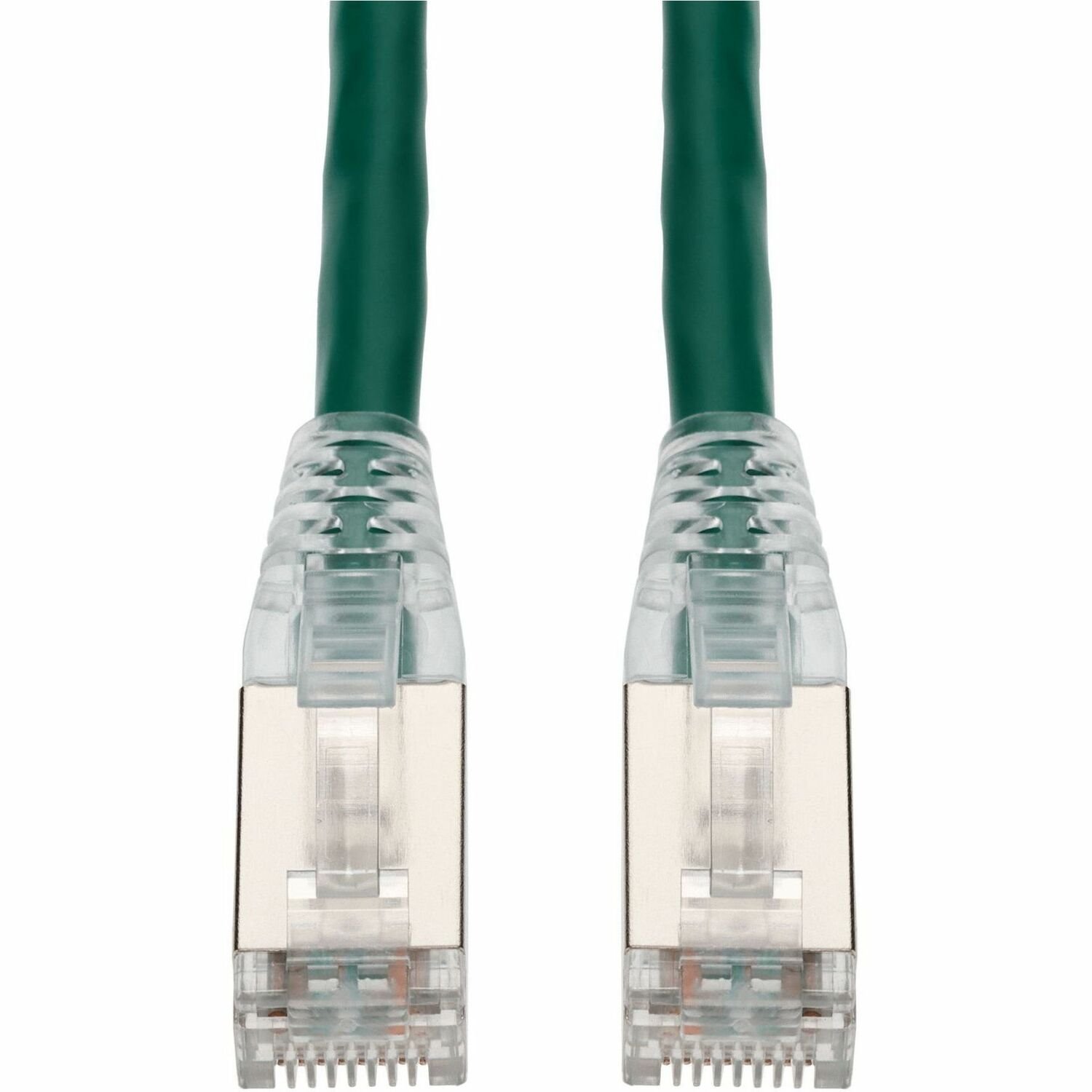 AddOn 150ft Green CAT 6 Shielded PVC Ethernet Cable Snagless Easy Clear Boot RJ-45 M/M