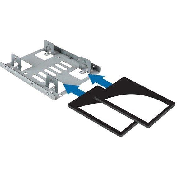 StarTech.com Dual 2.5" to 3.5" HDD Bracket for SATA Hard Drives - 2 Drive 2.5" to 3.5" Bracket for Mounting Bay