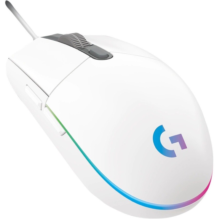 Logitech G102 Gaming Mouse - USB - Optical - 6 Button(s) - White