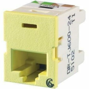 Ortronics Clarity 6 TracJack, T568A/B, 180 degree, Lt Yellow