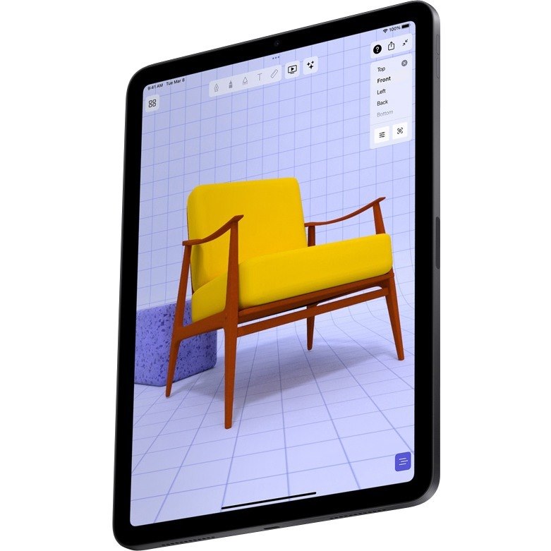 Apple iPad Air (5th Generation) Tablet - 27.7 cm (10.9") - Apple M1 Octa-core - 8 GB - 64 GB Storage - iPadOS 15 - 5G - Space Gray