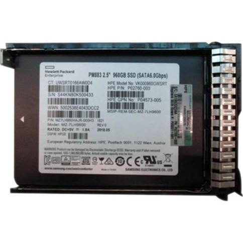 HPE Sourcing 960 GB Solid State Drive - 2.5" Internal - SATA - Read Intensive