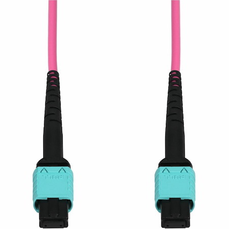 Proline 5m MPO/UPC to MPO/UPC Magenta OM4 OFNR (Riser-Rated) 12-Strand Fiber Patch Cable