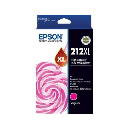 Epson 212XL Original High Yield Inkjet Ink Cartridge - Magenta - 1 Pack