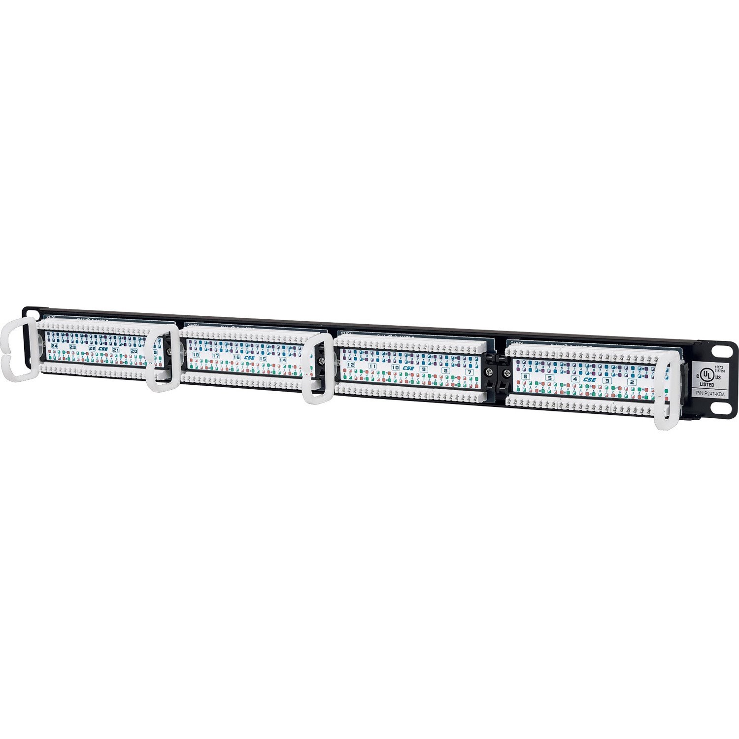 Intellinet Network Solutions 24-Port Rackmount Cat5e UTP 110/Krone Patch Panel, 1U