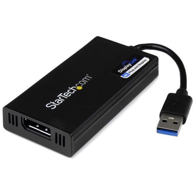 StarTech.com USB 3.0 to DisplayPort Adapter, 4K 30Hz UHD, USB to DP Display Adapter, External Video/Graphics Card for Mac & Windows