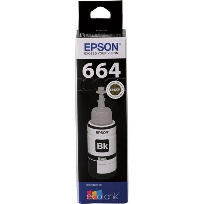 Epson T664 Ink Refill Kit - Black - Inkjet