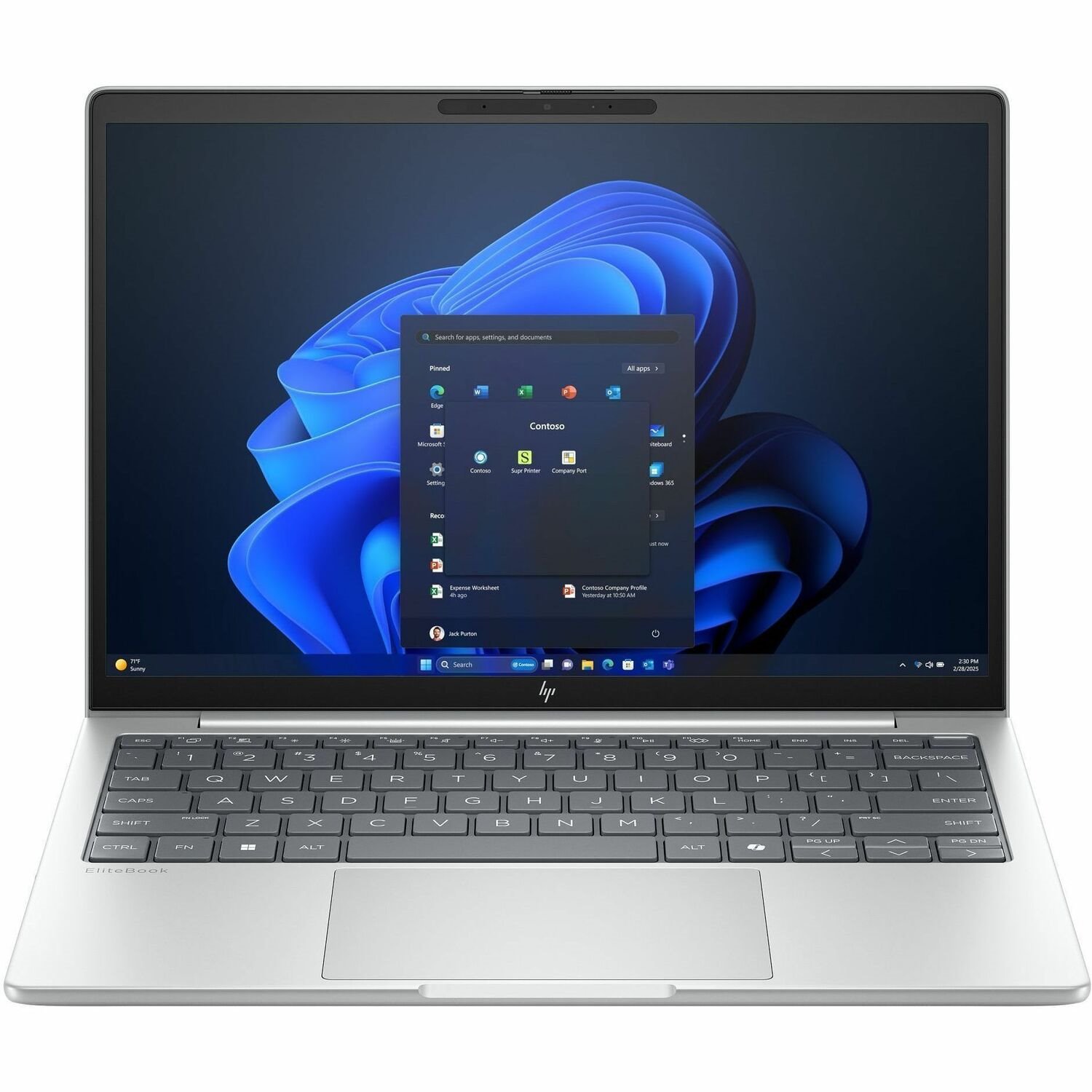 HP EliteBook 8 G1i 14" Notebook - WUXGA - Intel Core Ultra 7 255U - 32 GB - 1 TB SSD - Glacier Silver