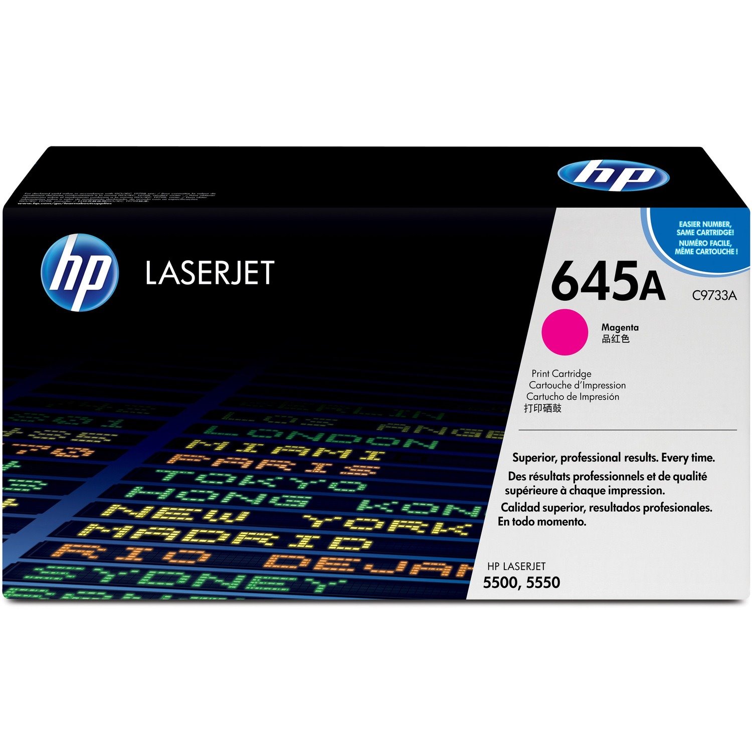 HP 645A (C9733A) Original Laser Toner Cartridge - Single Pack - Magenta - 1 Each