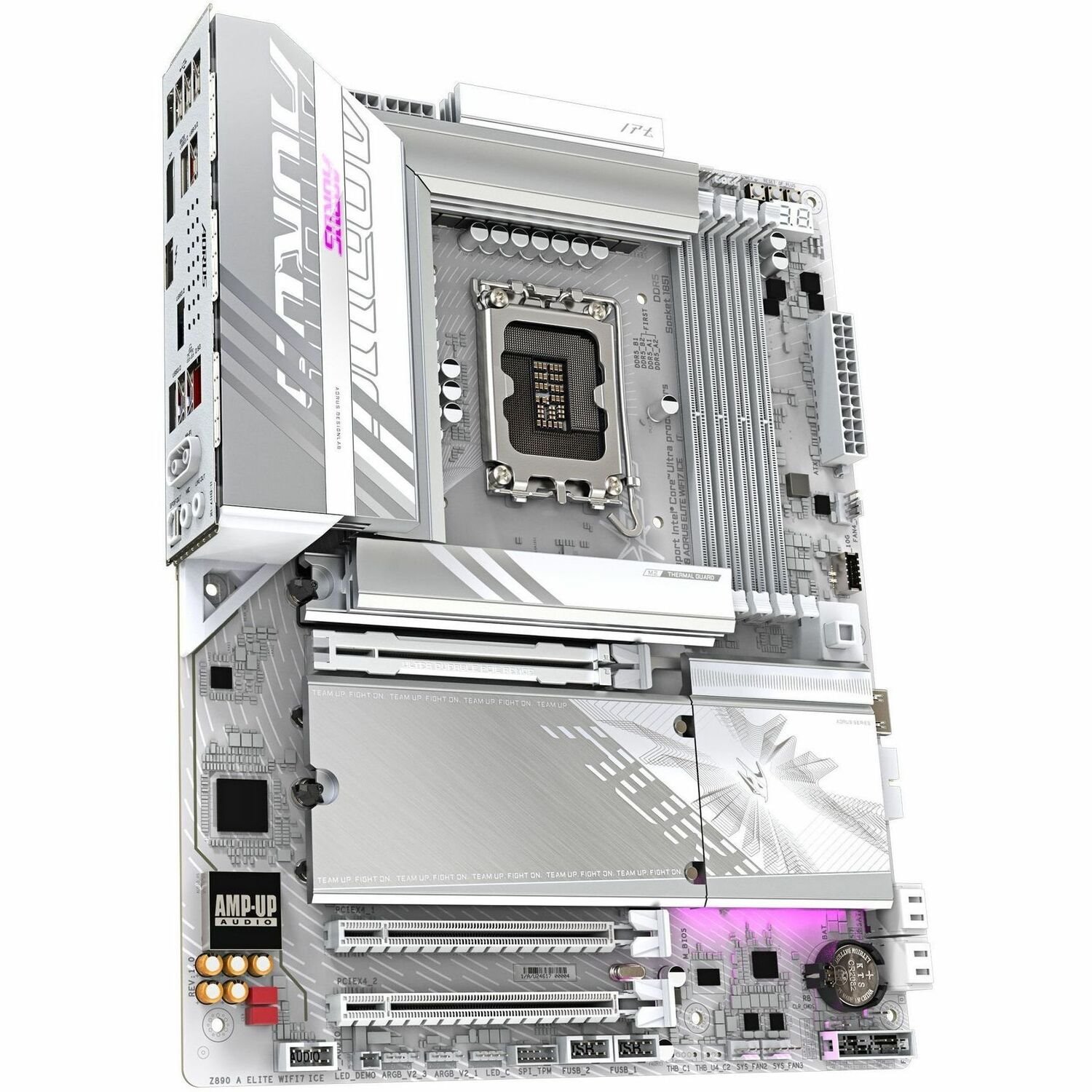 Aorus Ultra Durable Z890 AORUS ELITE WIFI7 ICE Gaming Desktop Motherboard - Intel Z890 Chipset - Socket LGA-1851 - ATX