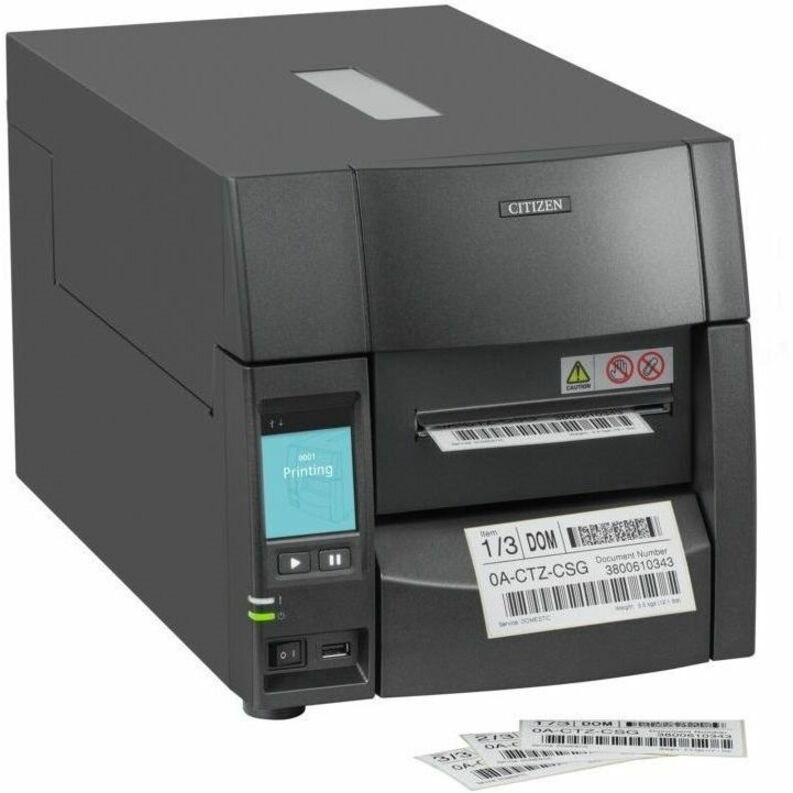 Citizen CL-S703III Rental & Hiring, Healthcare, Warehouse Direct Thermal/Thermal Transfer Printer - Monochrome - Label Print - Ethernet - USB - Black