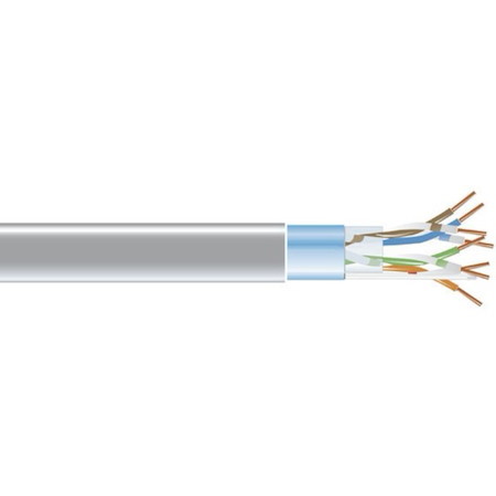 Black Box CAT5e 350-MHz Solid Bulk Cable F/UTP CMP Plenum GY 1000FT Spool