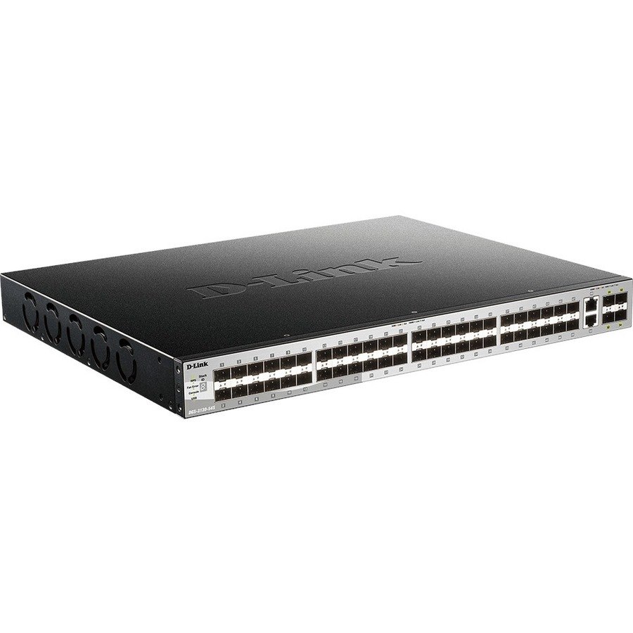 D-Link DGS-3130 DGS-3130-54S 2 Poorten Beheer mogelijk Ethernetswitch - Gigabit Ethernet, 10Gigabit Ethernet - 1000Base-X, 10GBase-T, 10GBase-X
