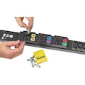 Eaton fuse disconnect rack PDU, 0U, L22-30P input, 17.3 kW max, 230/400V, 24A, 10 ft cord, Three-phase, Outlets: (24) C13 Outlet grip, (6) C19 Outlet grip