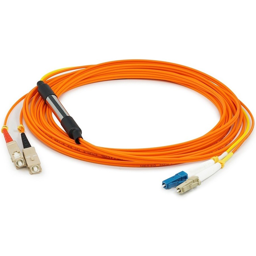 AddOn 3m SC (Male) Orange OM1 to LC (Male) Yellow OS2 Duplex OFNR Mode Conditioning Cable