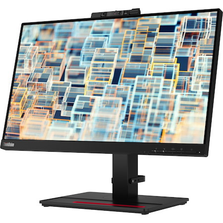 Lenovo ThinkVision T22v-20 22" Class Webcam Full HD LED Monitor - 16:9 - Raven Black