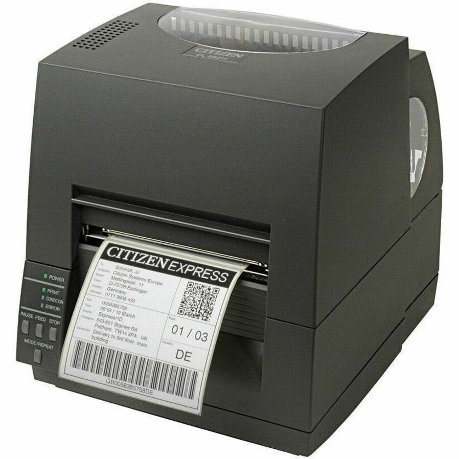 Citizen Systems CL-S621 TypeII, DT&TT, 203Dpi W/Lan Gray