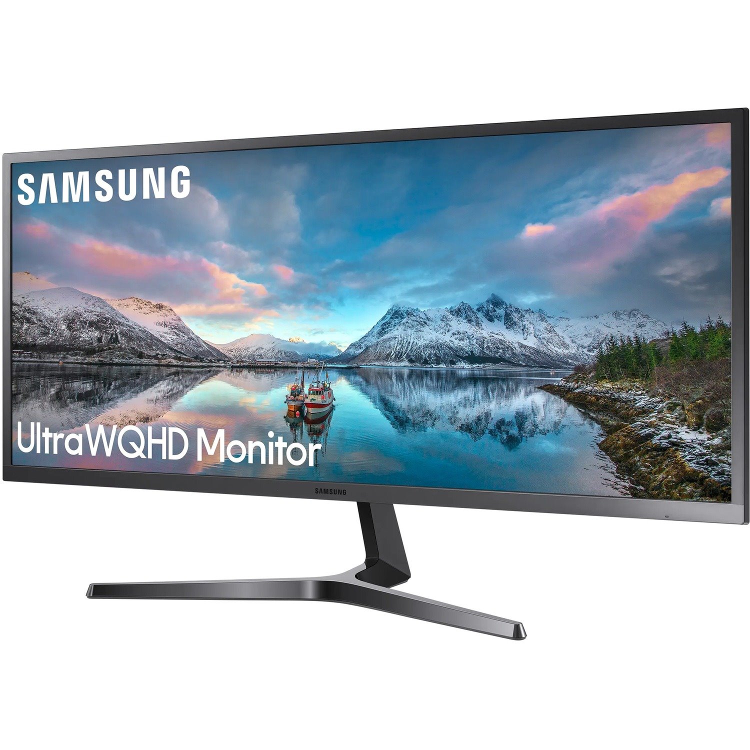 Samsung S34J552WQN 34" Class UW-QHD LCD Monitor - 21:9 - Dark Blue Gray