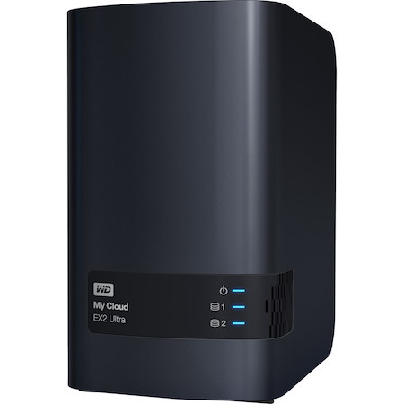 WD My Cloud EX2 Ultra WDBVBZ0040JCH 2 x Total Bays NAS Storage System - 4 TB HDD - Marvell Armada 385 385 Dual-core (2 Core) 1.30 GHz - 1 GB RAM - DDR3 SDRAM Desktop