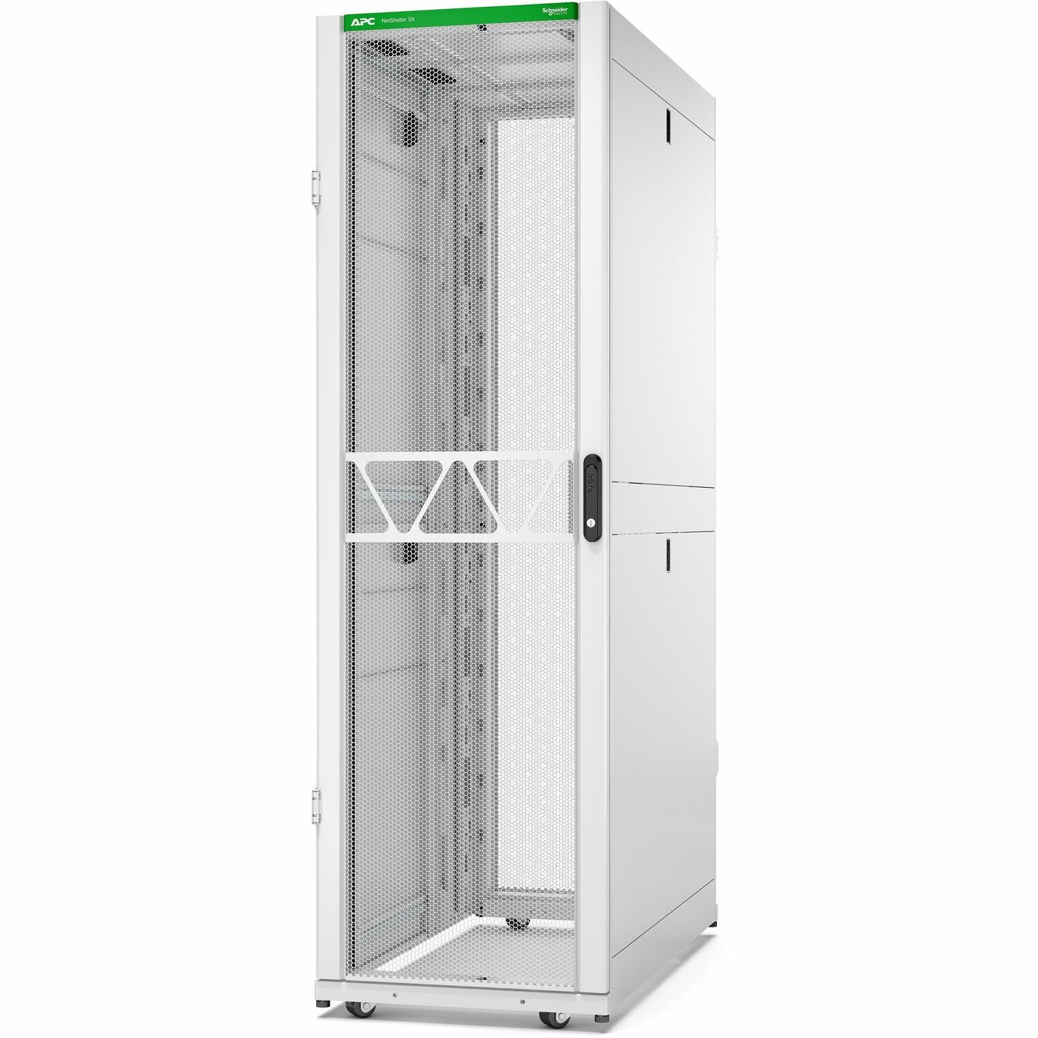 APC by Schneider Electric NetShelter SX Server Rack Gen 2, 42U, 1991H x 600W x 1200D mm, with Sides, White