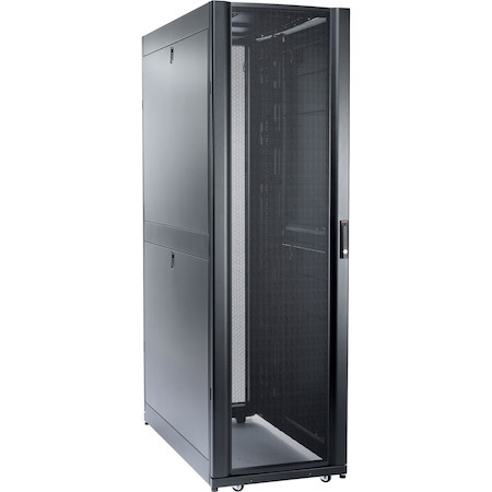 APC by Schneider Electric NetShelter SX 48U Floor Standing Rack Cabinet for Server - 482.60 mm Rack Width - Black - TAA Compliant