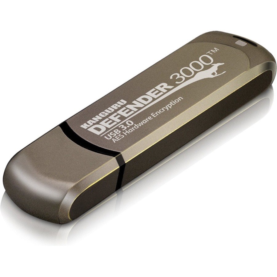 Kanguru Solutions Kanguru Encrypted Defender 3000 128GB Usb 3.2 Gen 1 Brun