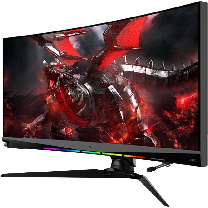 MSI MEG MEG381CQR Plus 38" Class UW-QHD+ Curved Screen Gaming LCD Monitor - 21:9 - Black