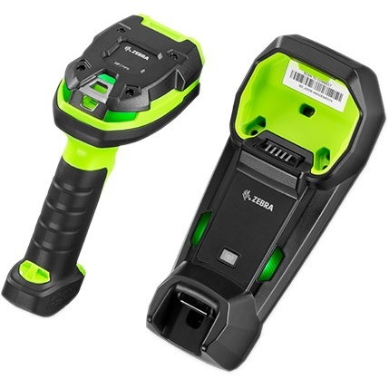 Zebra DS3678-SR Handheld Barcode Scanner - Wireless Connectivity - Industrial Green