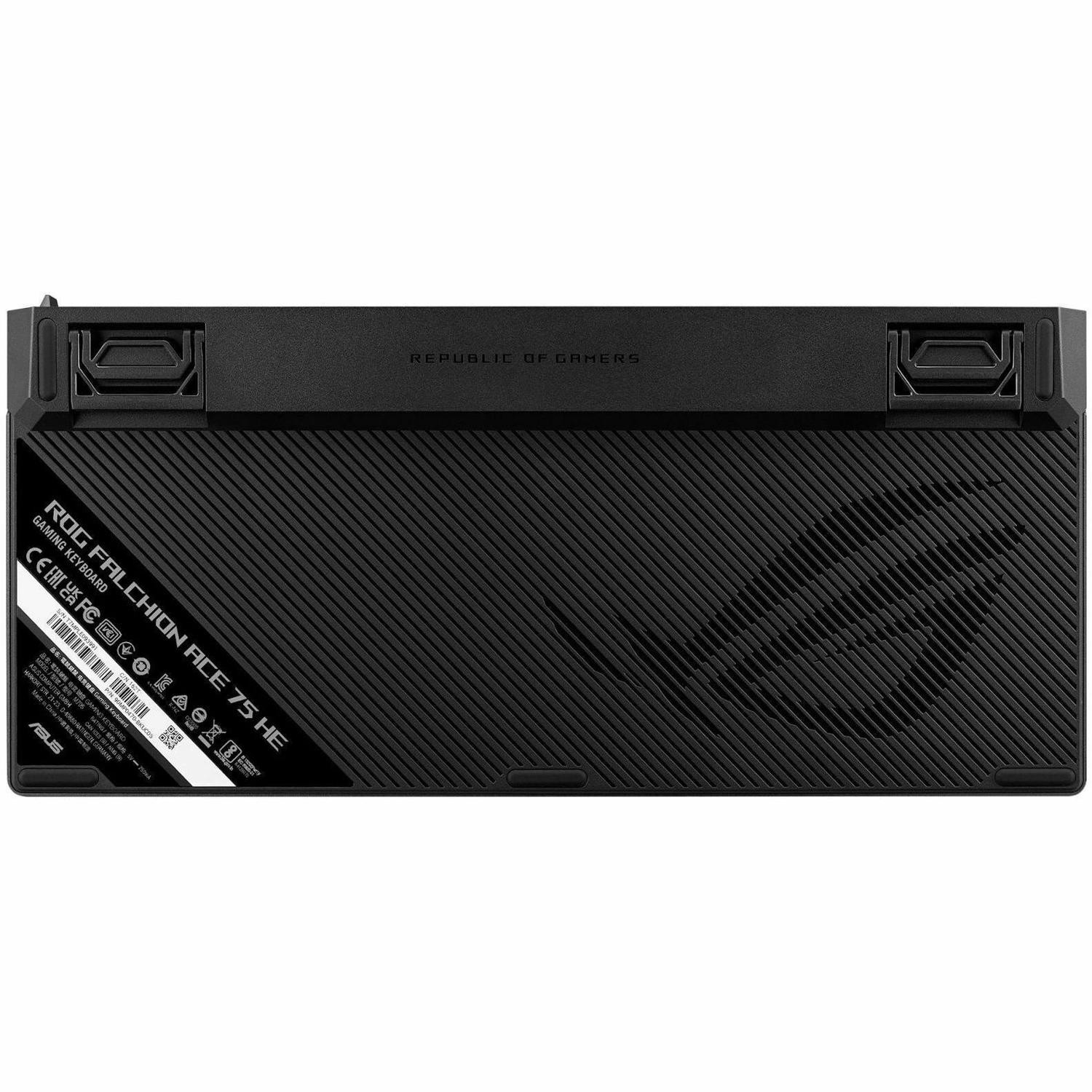 Asus ROG Falchion Ace 75 HE Gaming Keyboard - Cable Connectivity - USB 2.0 Interface - Black