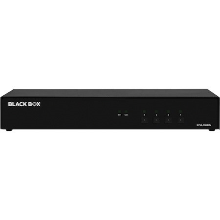 Black Box KVM Switch, NIAP 4.0 Certified - 4-Port, Single-Monitor, FlexPort HDMI/DisplayPort