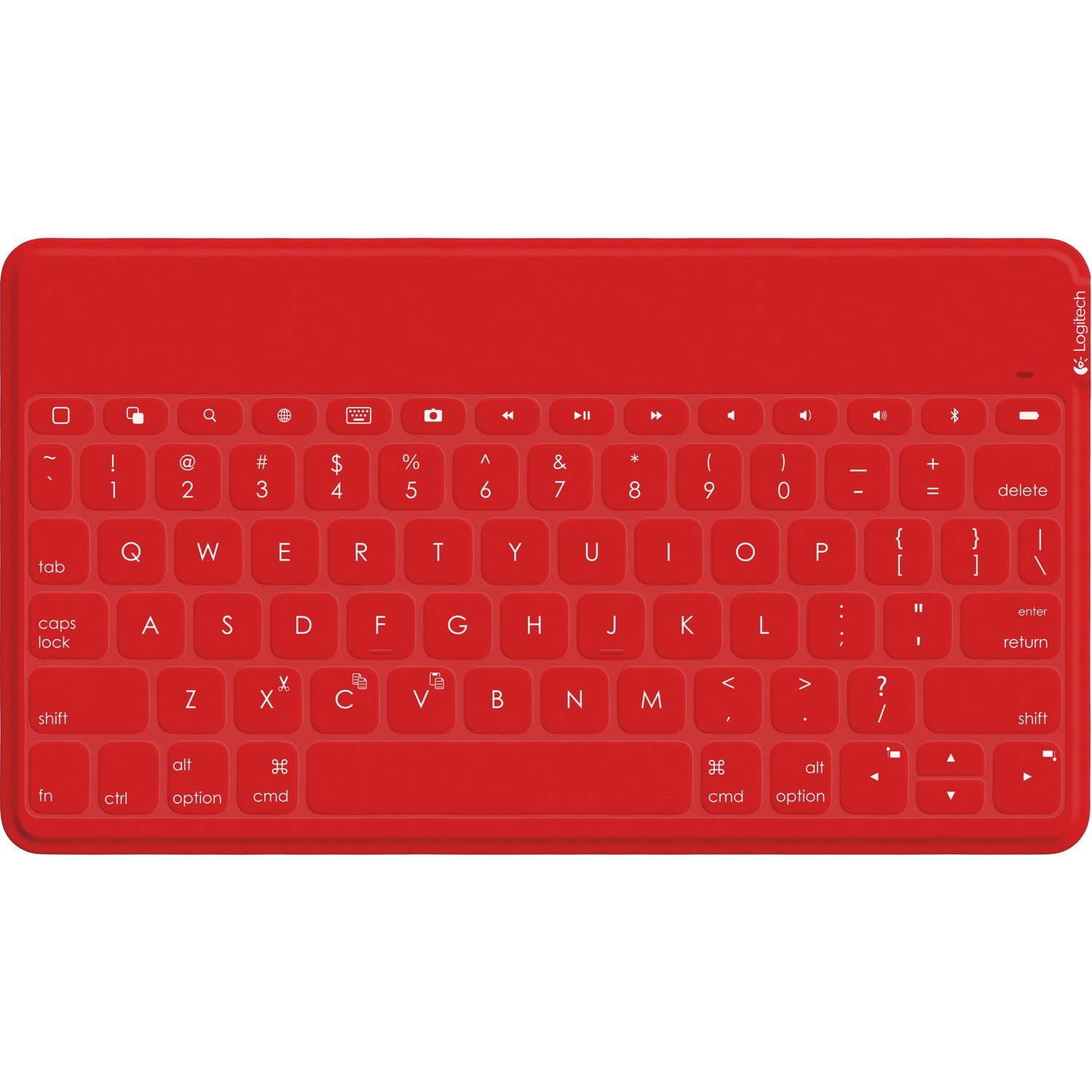 Logitech Keys-To-Go Keyboard - Wireless Connectivity - Red