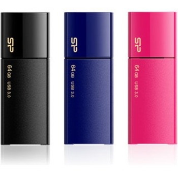 Silicon Power Blaze B05 64 GB USB 3.0 Flash Drive - Classic Black