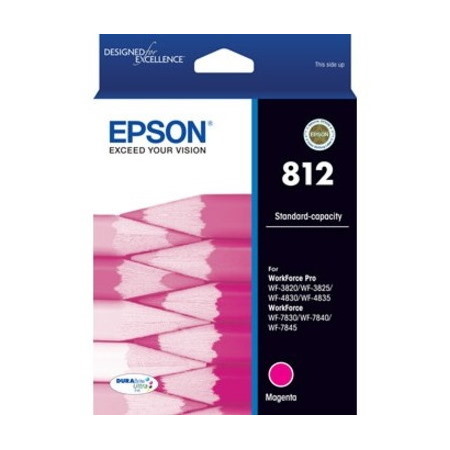Epson DURABrite Ultra 812 Original Standard Yield Inkjet Ink Cartridge - Magenta Pack