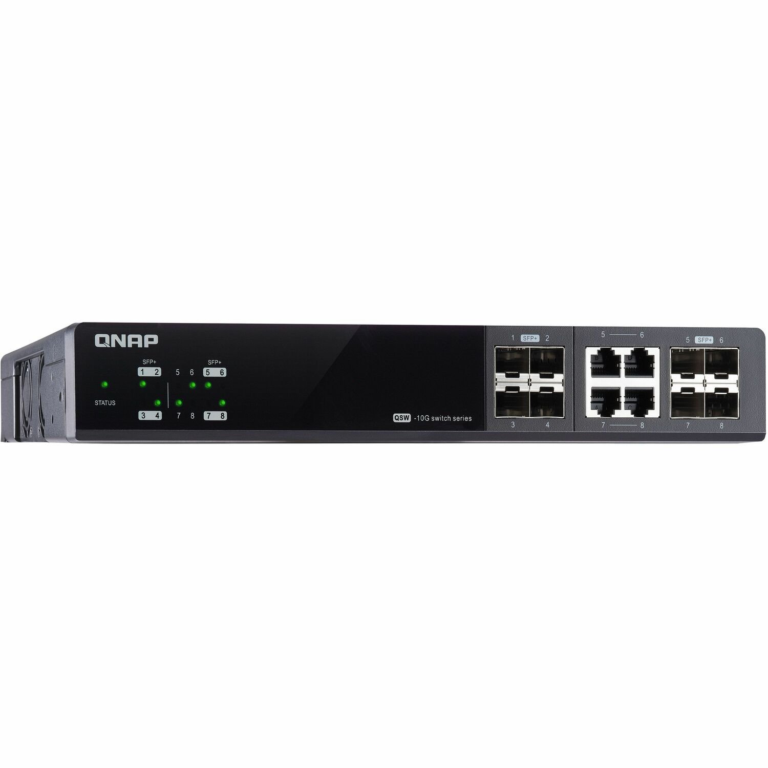 QNAP QSW M804-4C 4 Anschl&uuml;sse Verwaltbar Ethernet-Switch - Gigabit-Ethernet, 2.5 Gigabit Ethernet, 5 Gigabit Ethernet, 10 Gigabit Ethernet - 1000Base-T, 2.5GBase-T, 5GBase-T, 10GBase-T, 10GBase-X