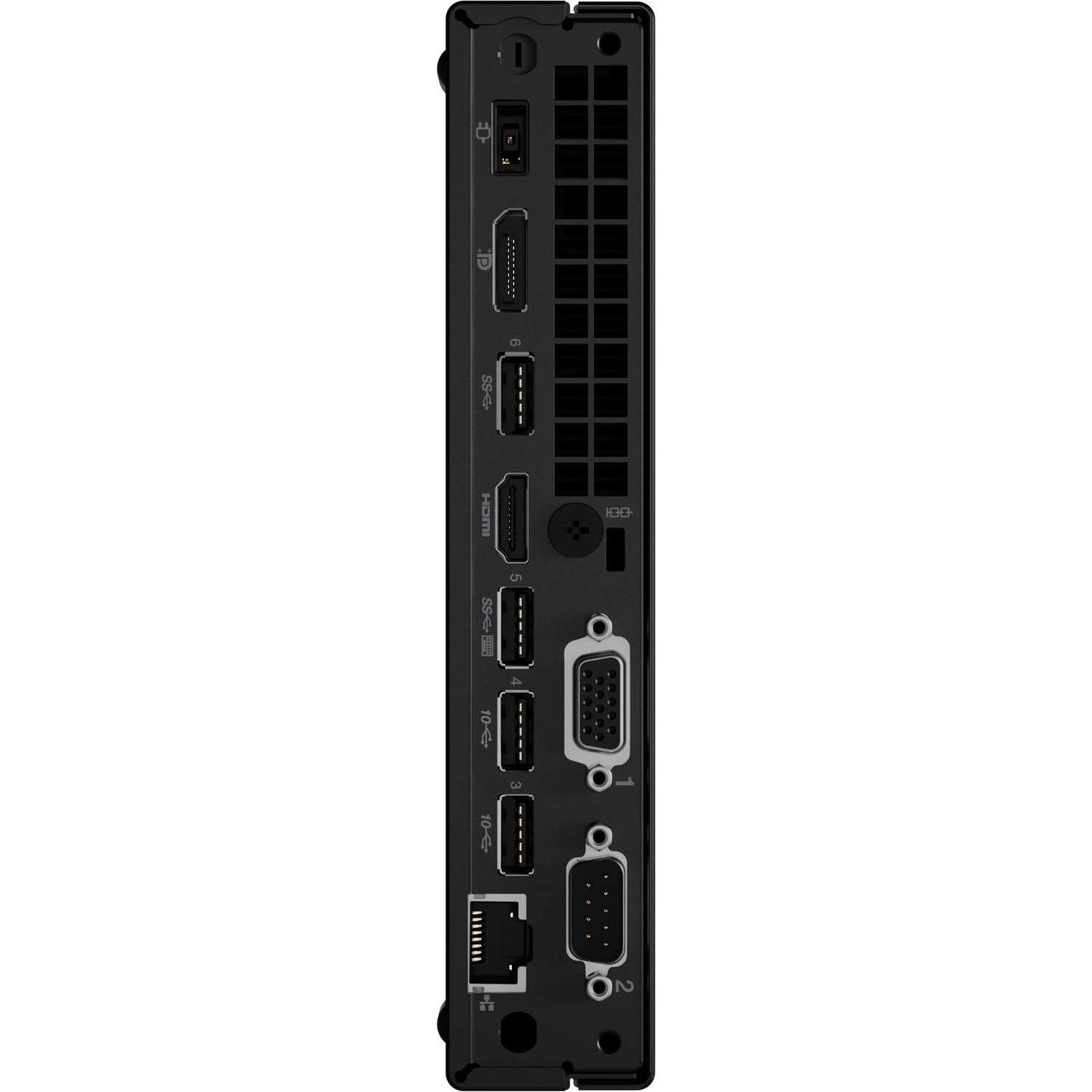 Lenovo ThinkCentre M80q 11DN0097US Desktop Computer - Intel Core i3 10th Gen i3-10100T - 8 GB - 128 GB SSD - Tiny - Black