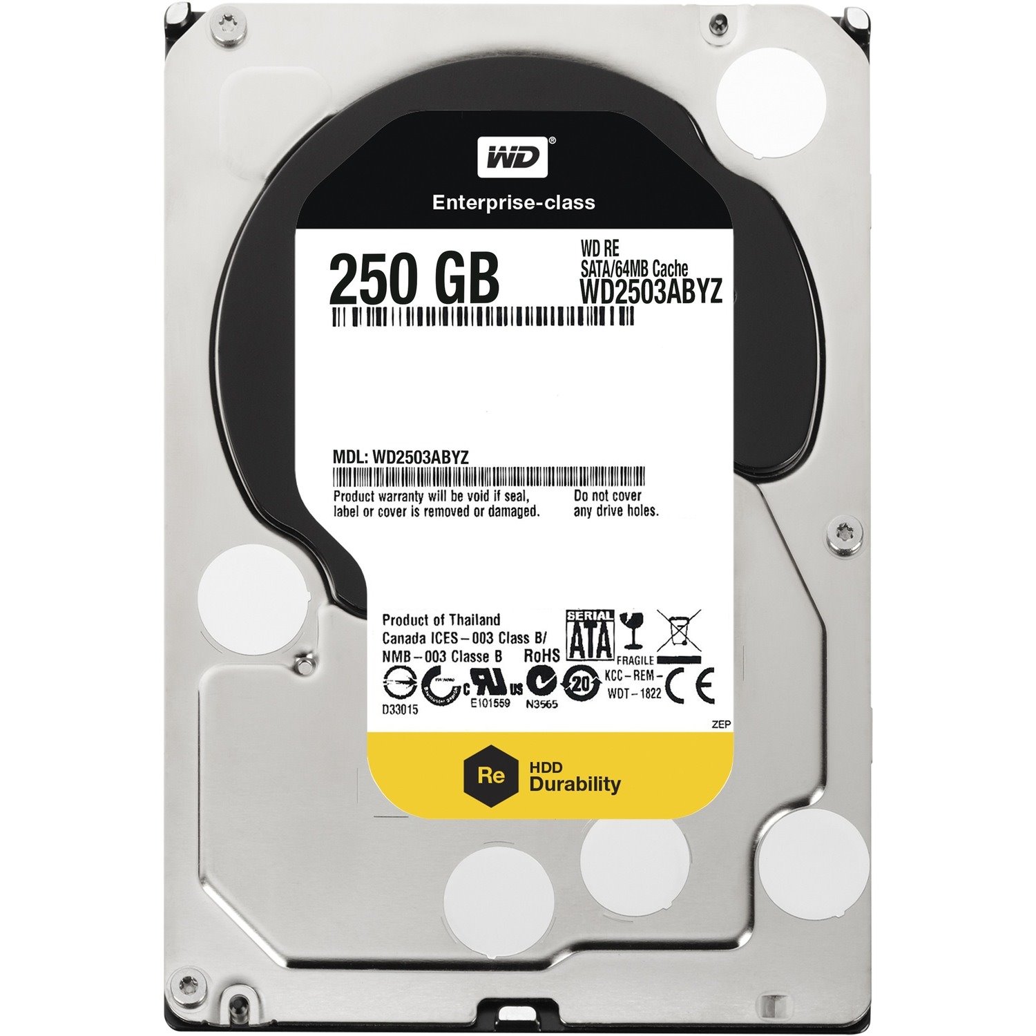 WD RE WD2503ABYZ 250 GB Hard Drive - 3.5" Internal - SATA (SATA/600)