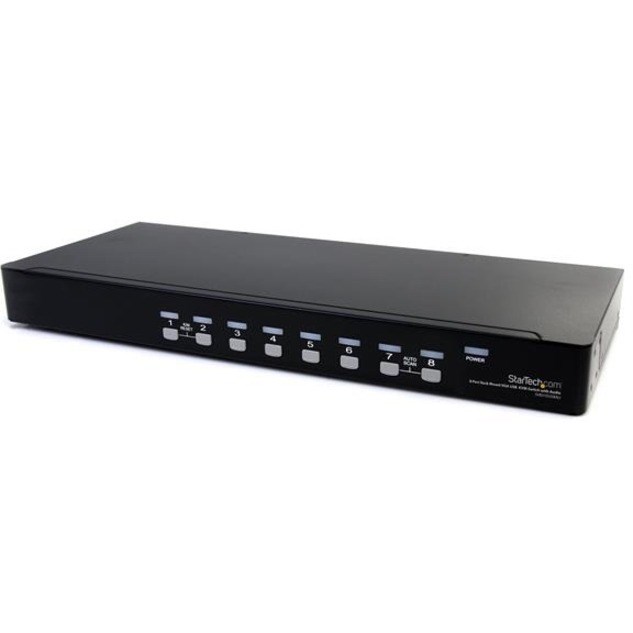 StarTech.com 8 Port Rackmount USB VGA KVM Switch w/ Audio