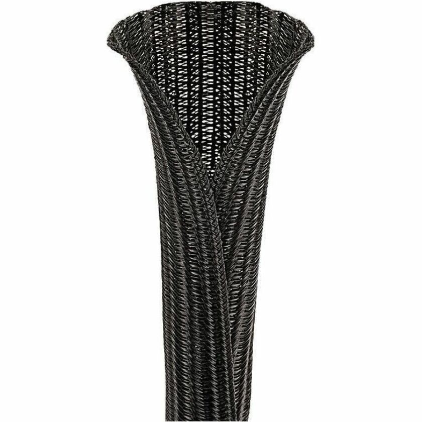 Panduit Pan-Wrap SE38PS-CLR0 Split Sleeving, Black, PET, 0.38" Nom Dia., 150', PK1