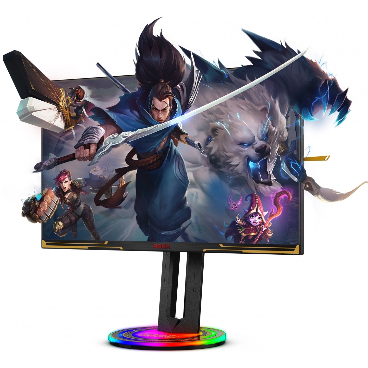 AOC AGON PRO AG275QXL 27" Class WQHD Gaming LCD Monitor - 16:9 - Gold, Black