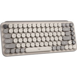 Logitech POP Keys Mechanical Wireless Keyboard with Customizable Emoji Keys, Compact Design, Bluetooth, Mist