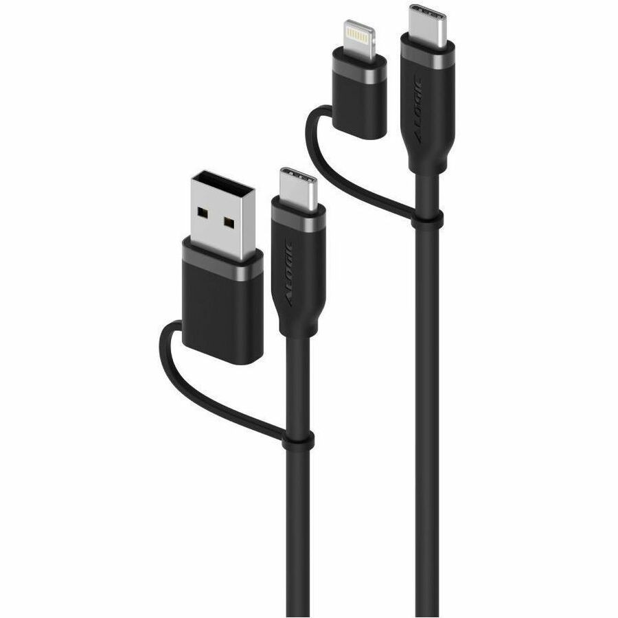 Elements Silicone 4-IN-1 USB 2.0 Cable 100W White-1.5m