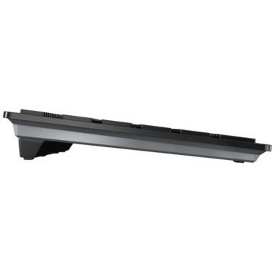 CHERRY KW 9100 SLIM Keyboard - Wireless Connectivity - Spanish - Black, Silver