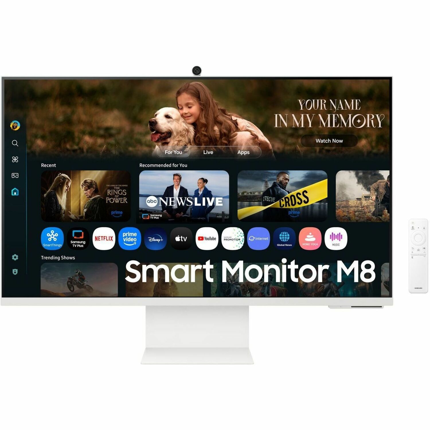 Samsung S32FM803UE 32" Class Smart LCD Monitor - 16:9 - Warm White