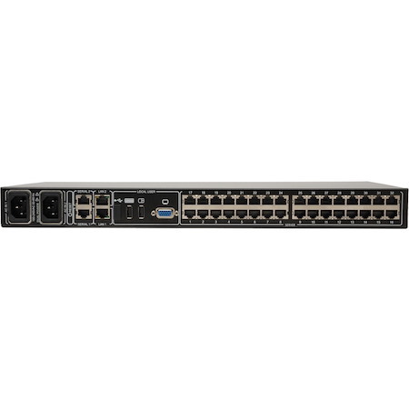 Eaton Tripp Lite Series NetCommander 32-Port Cat5 KVM over IP Switch - 2 Remote + 1 Local User, 16 USB Dongles, 1U Rack-Mount, TAA