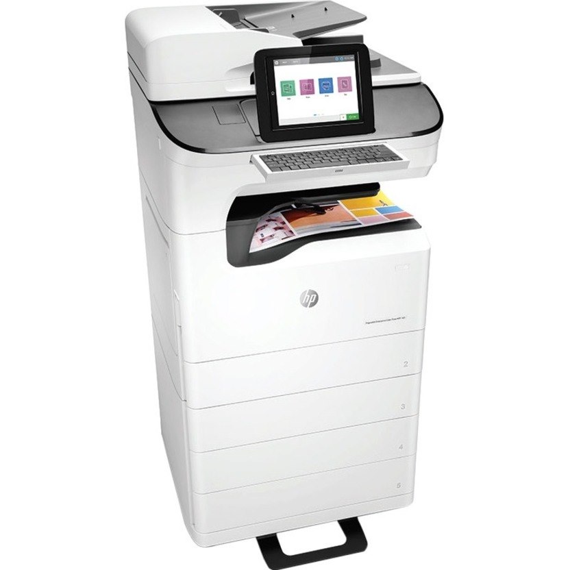 HP PageWide 785zs Page Wide Array Multifunction Printer-Color-Copier/Fax/Scanner-75 ppm Mono/75 ppm Color Print-2400x1200 Print-Automatic Duplex Print-125000 Pages Monthly-2300 sheets Input-Color Scanner-600 Optical Scan-Color Fax-Gigabit Ethernet