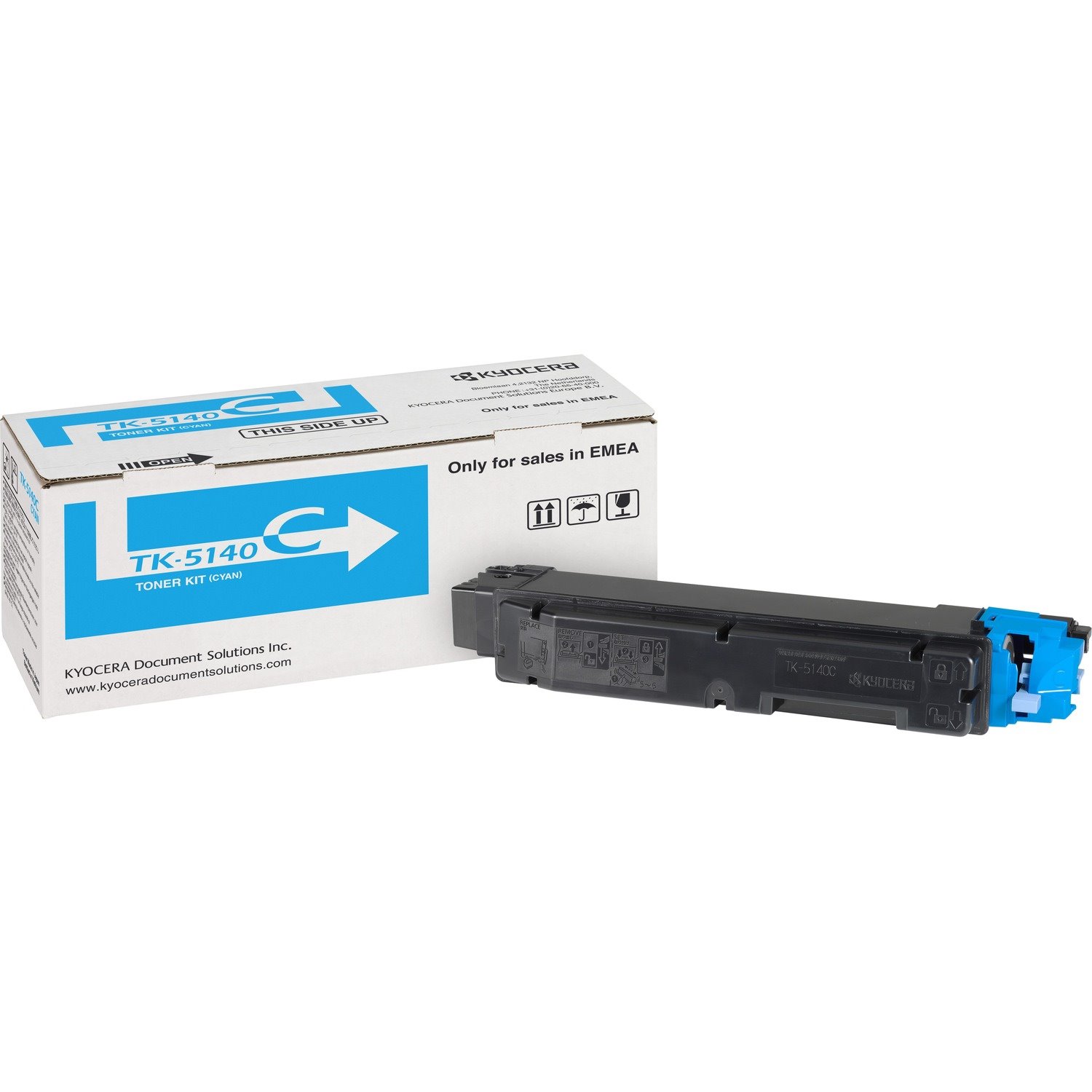 Kyocera TK-5140C Original Laser Toner Cartridge - Cyan - 1 Pack