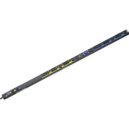 Eaton Managed rack PDU, 0U, L6-30P input, 5.76 kW max, 200-240V, 24A, 10 ft cord, Single-phase