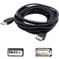 AddOn 5-Pack of 6ft HP® Q6264A Compatible USB A 2.0 Male to USB B 2.0 Male Black Cables