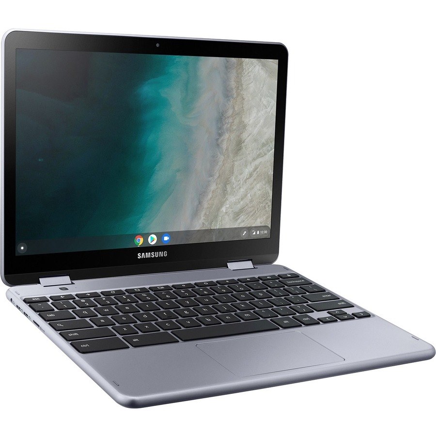 Samsung Chromebook Plus XE525QBB-K01US 12.2" Touchscreen Convertible 2 in 1 Chromebook - Intel Celeron 3965Y - 4 GB - 32 GB Flash Memory - Stealth Silver