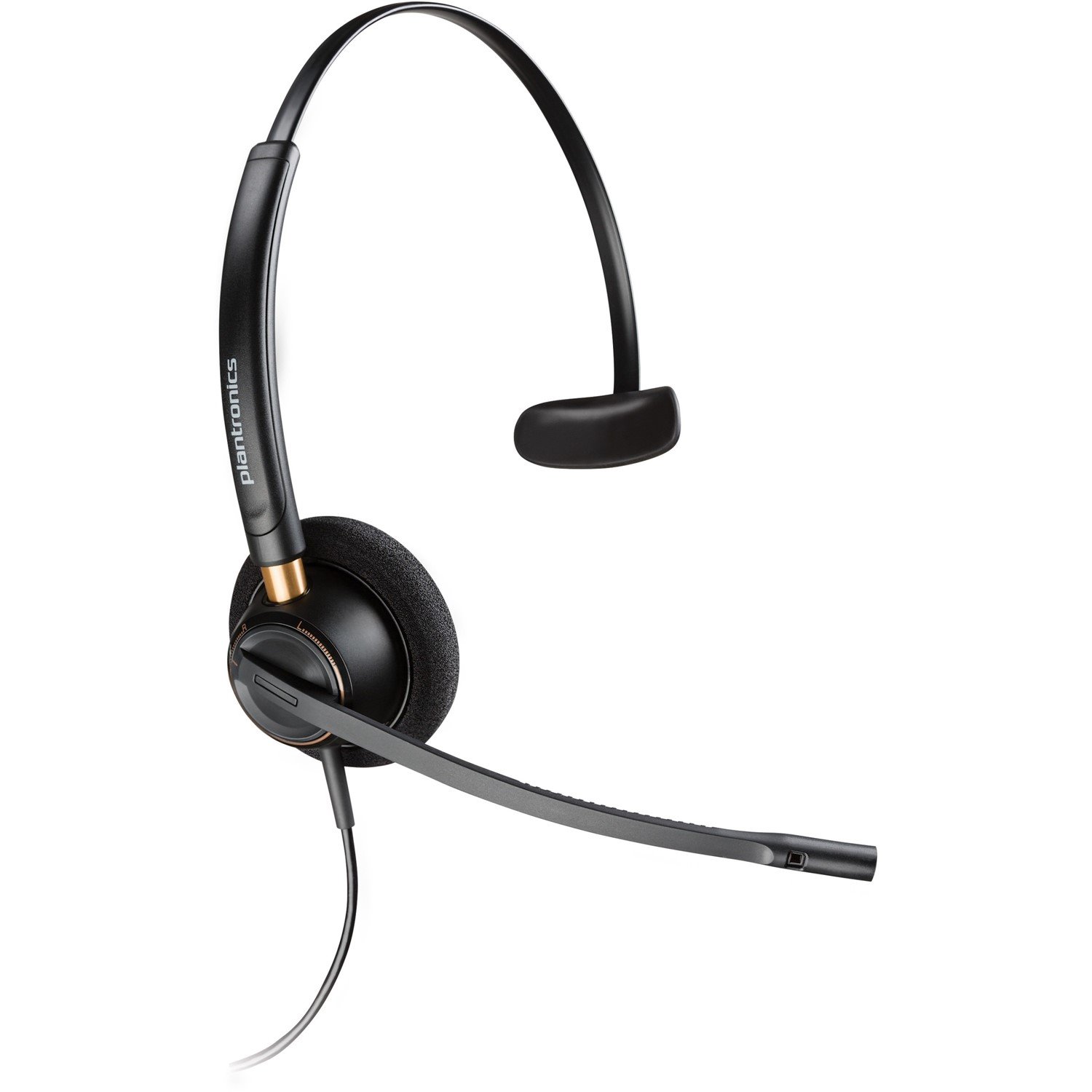 Plantronics EncorePro HW510 Mono Wired Headset With Noise Cancelling - QD Cable Required